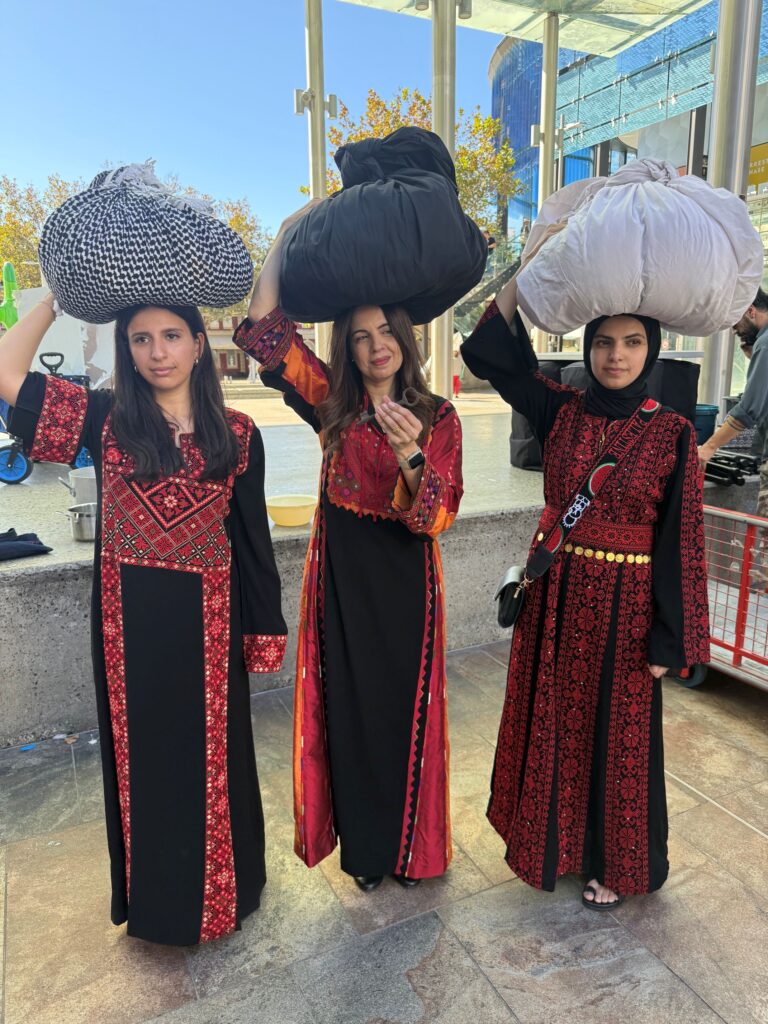 Perth Palestinian women: Hala Shanableh, Heba Farra and Dareen Mohamed